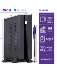 MINI COMPUTADOR BUSINESS B100 - CELERON DC J4005 2.0GHZ 4GB DDR4 SODIMM SSD 120GB FONTE EXT. 60W WIN 10 PRO