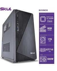 COMPUTADOR BUSINESS B500 - I5 10400F 2.9GHZ 10ª GER MEM 8GB DDR4 HD 1TB GT710 2GB HDMI/VGA FONTE 500W