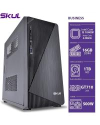 COMPUTADOR BUSINESS B500 - I5 10400F 2.9GHZ 10ª GER MEM 16GB DDR4 HD 1TB GT710 2GB HDMI/VGA FONTE 500W