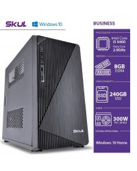 COMPUTADOR BUSINESS B500 - I5 9400 2.9GHZ 9ªGER MEM. 8GB DDR4 SSD 240GB HDMI/VGA FONTE 300W WINDOWS 10 HOME - SEM PPB