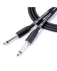 CABO DE GUITARRA NINJA CABLE 0,20 MM CONECTOR P10/P10 03FT 0,91 CENTÍMETROS PRETO