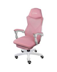 CADEIRA GAMER ROCKET BRANCA COM ROSA - CGR10BRS