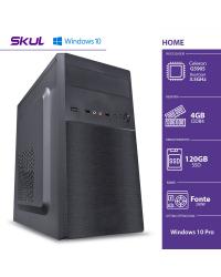 COMPUTADOR HOME H100 - CELERON DUAL CORE G5905 3.5GHZ 4GB DDR4 SSD 120GB HDMI/VGA FONTE 200W WINDOWS 10 PRO