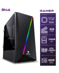 COMPUTADOR GAMER 7000 - I7 7700 3.6GHZ 7ª GER. MEM. 8GB DDR3 SSD 240GB GTX 1050TI 4GB FONTE 600W 80 PLUS WHITE