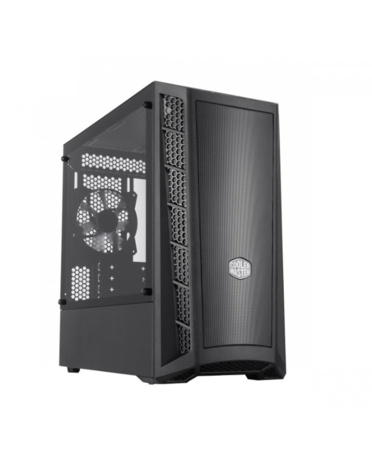 GABINETE MASTERBOX MB311L LATERAL EM VIDRO TEMPERADO, FRONTAL TELA - MCB-B311L-KGNN-S00