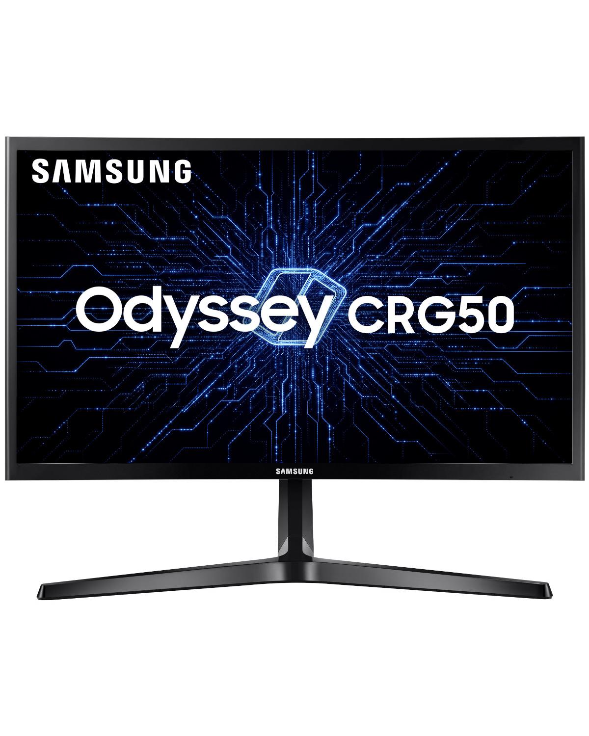 MONITOR SAMSUNG CURVO ODYSSEY 24" FHD 144HZ HDMI DP FREESYNC PRETO SÉRIE CRG50 - LC24RG50FZLMZD