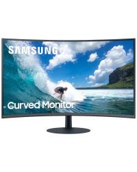 MONITOR CURVO SAMSUNG 32" FHD COM SPEAKER EMBUTIDO HDMI DISPLAY PORT VGA 75HZ FREESYNC PRETO SÉRIE CT550 - LC32T550FDLX