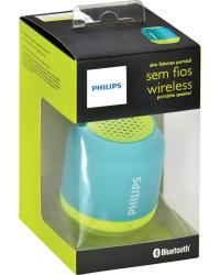 CAIXA DE SOM BLUETOOTH WIRELESS PORTÁTIL BT50AX/78 AMARELO E VERDE