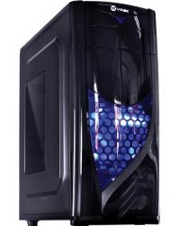 GABINETE MIDTOWER VX GAMING ECLIPSE V2 PRETO, FAN FRONTAL 120MM LED AZUL, USB 3.0 E JANELA ACRÍLICA