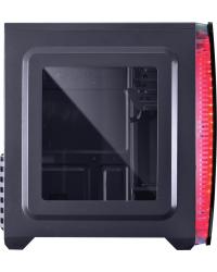 GABINETE MIDTOWER VX GAMING CYCLONE V2 PRETO, LED VM, FAN TRASEIRO DE 80MM LED VM E JANELA ACRÍLICA