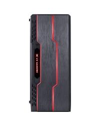 GABINETE GAMER VX GAMING TRON COM LATERAL ACRÍLICA PRETO FITA DE LED FRONTAL 7 CORES E COVER DE FONTE