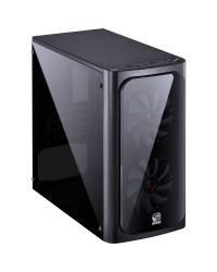 GABINETE MID-TOWER VENUS PRETO COM 2 FANS LED AZUL LATERAL EM ACRÍLICO - VENPTAZ2FCA