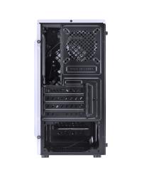 GABINETE MID-TOWER VENUS BRANCO COM 2 FANS LED AZUL LATERAL EM ACRÍLICO - VENBCAZ2FCA