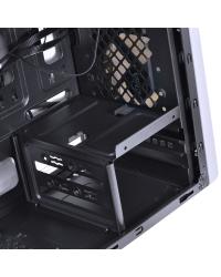 GABINETE MID-TOWER VENUS BRANCO COM 2 FANS LED AZUL LATERAL EM ACRÍLICO - VENBCAZ2FCA