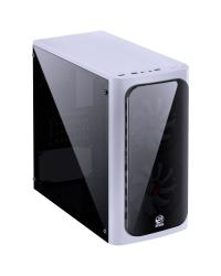 GABINETE MID-TOWER VENUS BRANCO COM 2 FANS LED AZUL LATERAL EM ACRÍLICO - VENBCAZ2FCA