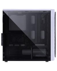 GABINETE MID-TOWER VENUS BRANCO COM 2 FANS LED AZUL LATERAL EM ACRÍLICO - VENBCAZ2FCA