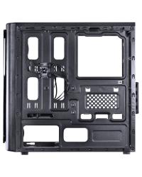 GABINETE MID-TOWER VENUS PRETO COM 2 FANS LED 7 CORES LATERAL EM ACRÍLICO - VENPT7C2FCA