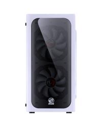 GABINETE MID-TOWER VENUS BRANCO COM 2 FANS LED 7 CORES LATERAL EM ACRÍLICO - VENBC7C2FCA