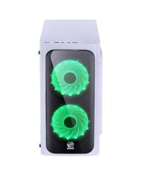 GABINETE MID-TOWER VENUS BRANCO COM 2 FANS LED 7 CORES LATERAL EM ACRÍLICO - VENBC7C2FCA