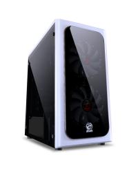 GABINETE MID-TOWER VENUS BRANCO COM 2 FANS LED 7 CORES LATERAL EM ACRÍLICO - VENBC7C2FCA