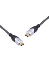 CABO HDMI 2.0 4K ULTRA HD 3D CONEXÃO ETHERNET BLINDADO EM NYLON 2 METROS - H20B-2