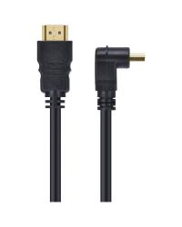 CABO HDMI 2.0 4K ULTRA HD 3D CONEXÃO ETHERNET COM 01 CONECTOR 90º 2 METROS - H2090-2