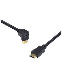 CABO HDMI 2.0 4K ULTRA HD 3D CONEXÃO ETHERNET COM 01 CONECTOR 90º 2 METROS - H2090-2