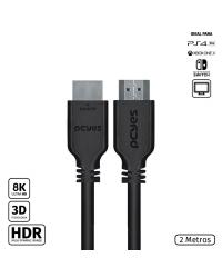 CABO HDMI ULTRA 2.1 28AWG PURO COBRE 8K 2 METROS - PHM21-2