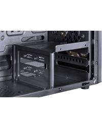 GABINETE MID-TOWER VENUS PRETO COM 2 FANS LED VERDE LATERAL EM ACRÍLICO - VENPTVD2FCA