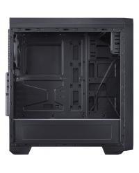 GABINETE MID-TOWER NOVA PRETO COM 1 FAN LED 7 CORES LATERAL EM ACRÍLICO - NOVPT7C1FCA