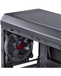 GABINETE MID-TOWER NOVA PRETO COM 1 FAN LED 7 CORES LATERAL EM ACRÍLICO - NOVPT7C1FCA