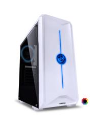 GABINETE MID-TOWER NOVA BRANCO COM 1 FAN LED 7 CORES LATERAL EM ACRÍLICO - NOVBC7C1FCA