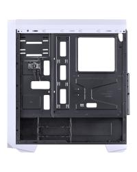 GABINETE MID-TOWER NOVA BRANCO COM 1 FAN LED 7 CORES LATERAL EM ACRÍLICO - NOVBC7C1FCA