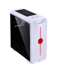 GABINETE MID-TOWER NOVA BRANCO COM 1 FAN LED 7 CORES LATERAL EM ACRÍLICO - NOVBC7C1FCA