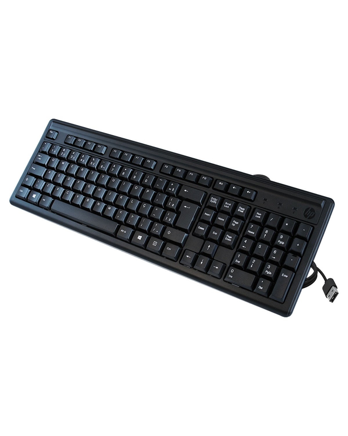 TECLADO USB HP 100 2UN30AA COMPRIMENTO DO CABO 1,5M PRETO