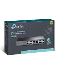 SWITCH FAST 24 PORTAS MESA OU MONTÁVEL EM RACK NÃO GERENCIÁVEL TL-SF1024D SMB