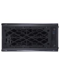 GABINETE MID-TOWER SOLARIS PRETO COM 2 FAN 20CM RGB COM FRONTAL E LATERAIS EM VIDRO TEMPERADO - SOLPTRGB2FV