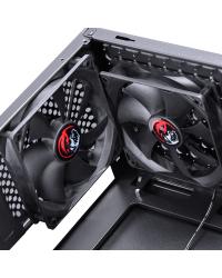 GABINETE MID-TOWER TERRA 2 FANS COM LATERAL ACRILICA PRETO - TERPT2FCA