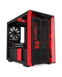 GABINETE MINI-ITX - H210I MATTE BLACK/RED - COM CONTROLADORA DE FANS + FITA DE LED - CA-H210I-BR