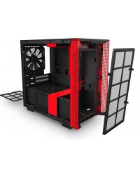 GABINETE MINI-ITX - H210 BLACK/RED - LATERAL COM VIDRO TEMPERADO - CA-H210B-BR