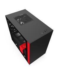 GABINETE MINI-ITX - H210 BLACK/RED - LATERAL COM VIDRO TEMPERADO - CA-H210B-BR