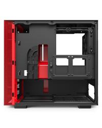 GABINETE MINI-ITX - H210 BLACK/RED - LATERAL COM VIDRO TEMPERADO - CA-H210B-BR