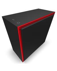 GABINETE ATX MID-TOWER - H710I MATTE BLACK/RED - COM CONTROLADORA DE FANS + 2 FITAS DE LED - CA-H710I-BR