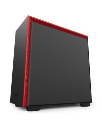 GABINETE ATX MID-TOWER - H710 BLACK/RED - LATERAL COM VIDRO TEMPERADO - CA-H710B-BR