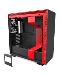 GABINETE ATX MID-TOWER - H710 BLACK/RED - LATERAL COM VIDRO TEMPERADO - CA-H710B-BR