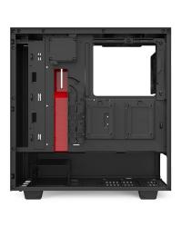 GABINETE ATX MID-TOWER - H510I MATTE BLACK/RED - COM CONTROLADORA DE FANS + 2 FITAS DE LED - CA-H510I-BR