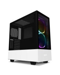 GABINETE ATX MID-TOWER - H510 ELITE WHITE - FRONTAL DE VIDRO + 2 FANS RGB + FITA DE LED - CA-H510E-W1