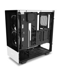 GABINETE ATX MID-TOWER - H510 ELITE WHITE - FRONTAL DE VIDRO + 2 FANS RGB + FITA DE LED - CA-H510E-W1