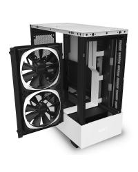 GABINETE ATX MID-TOWER - H510 ELITE WHITE - FRONTAL DE VIDRO + 2 FANS RGB + FITA DE LED - CA-H510E-W1