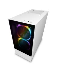 GABINETE ATX MID-TOWER - H510 ELITE WHITE - FRONTAL DE VIDRO + 2 FANS RGB + FITA DE LED - CA-H510E-W1